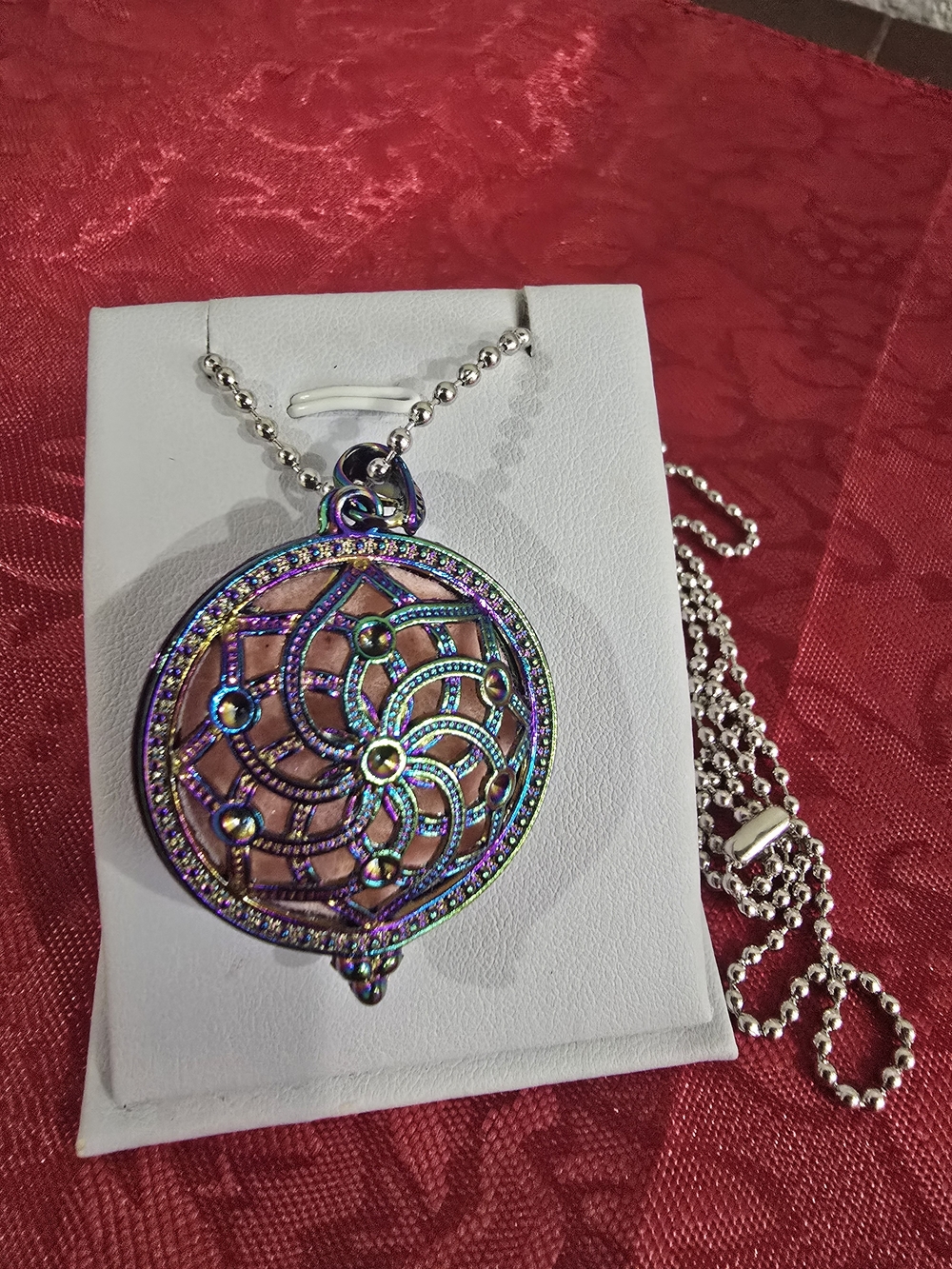 Rainbow Mandala Aromatherapy Essential Oil Diffuser Necklace